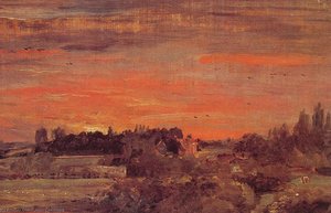 East Bergholt Rectory by John Constable