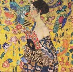 Lady with Fan by Gustav Klimt